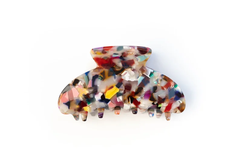 Multicolor Speck Large Claw Clip