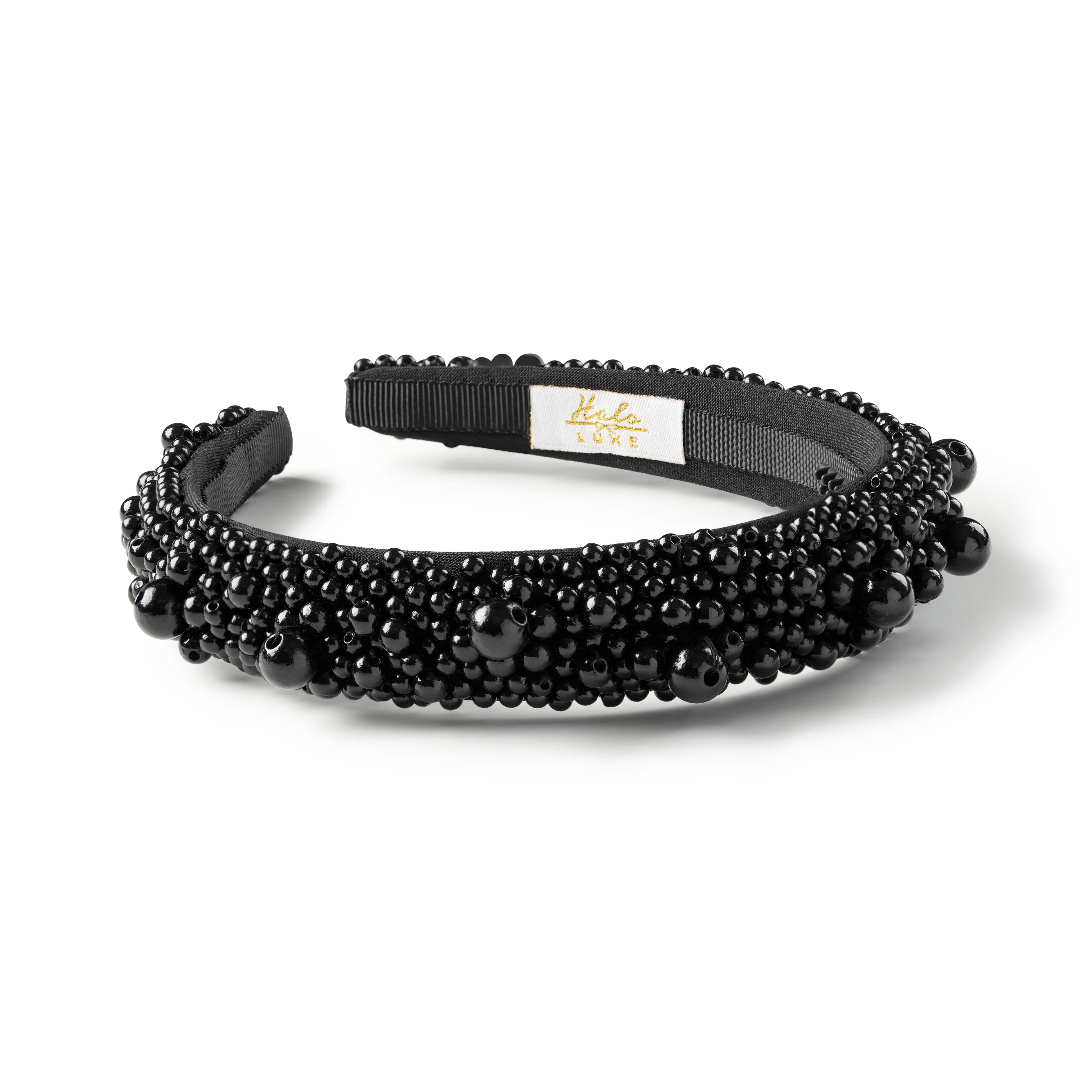 Halo Luxe Becca Pearl Headband - Black