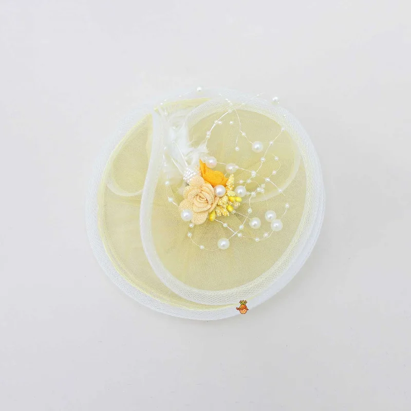 Flower Detailing Net Hair Clip