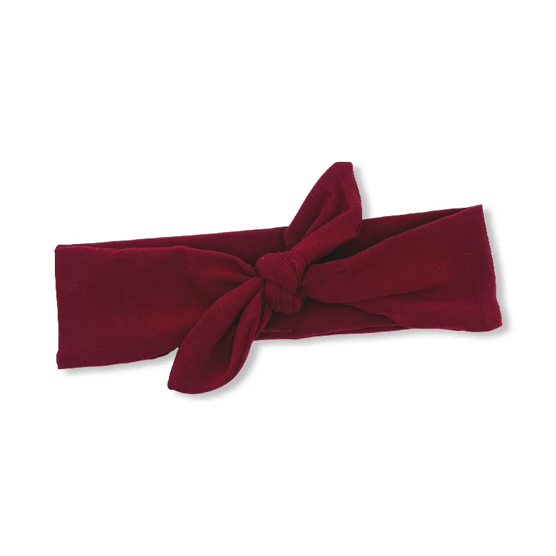 Maroon Tied Headband