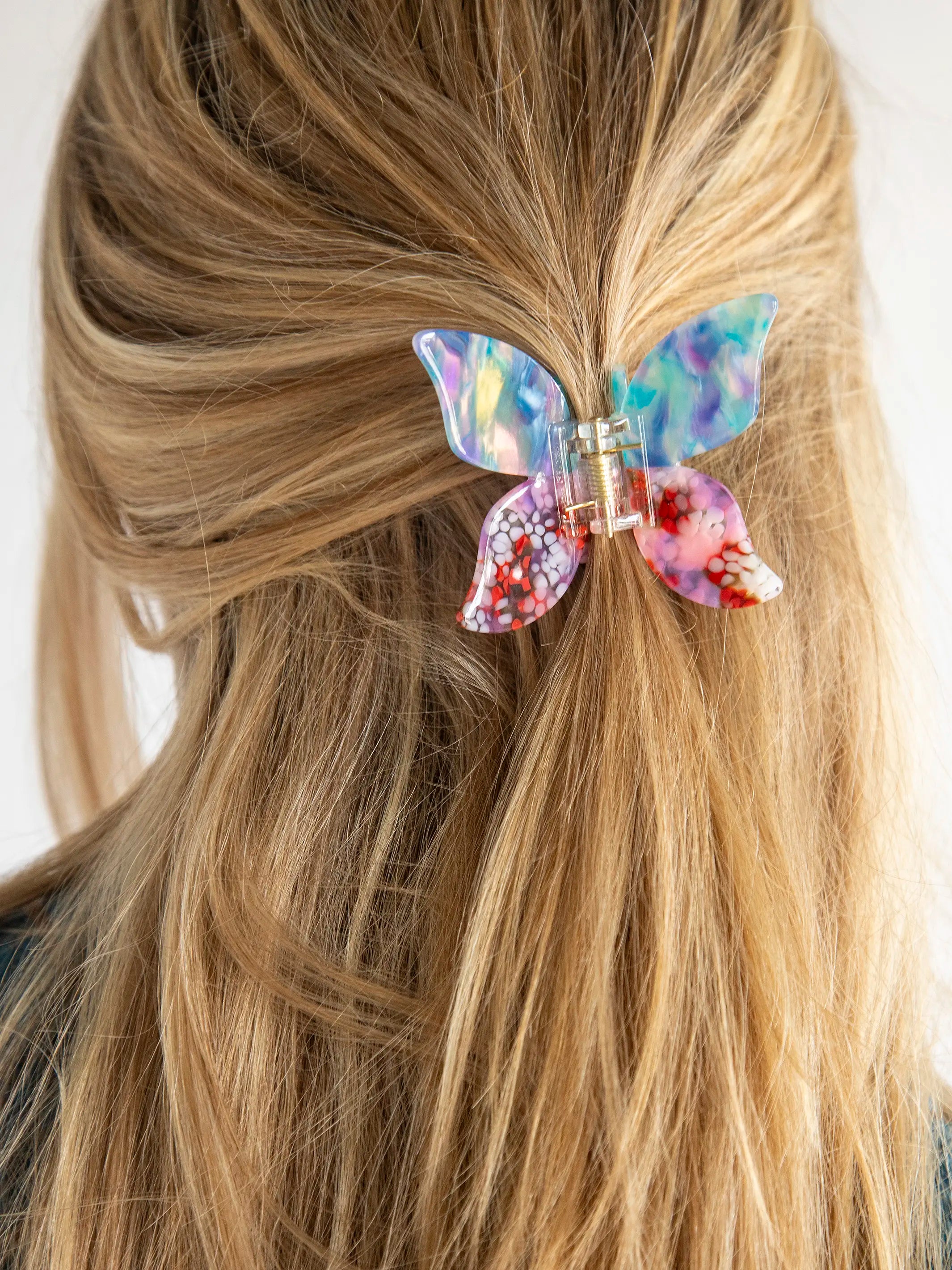 Icon Hair Claw - Dusty Blue Butterfly