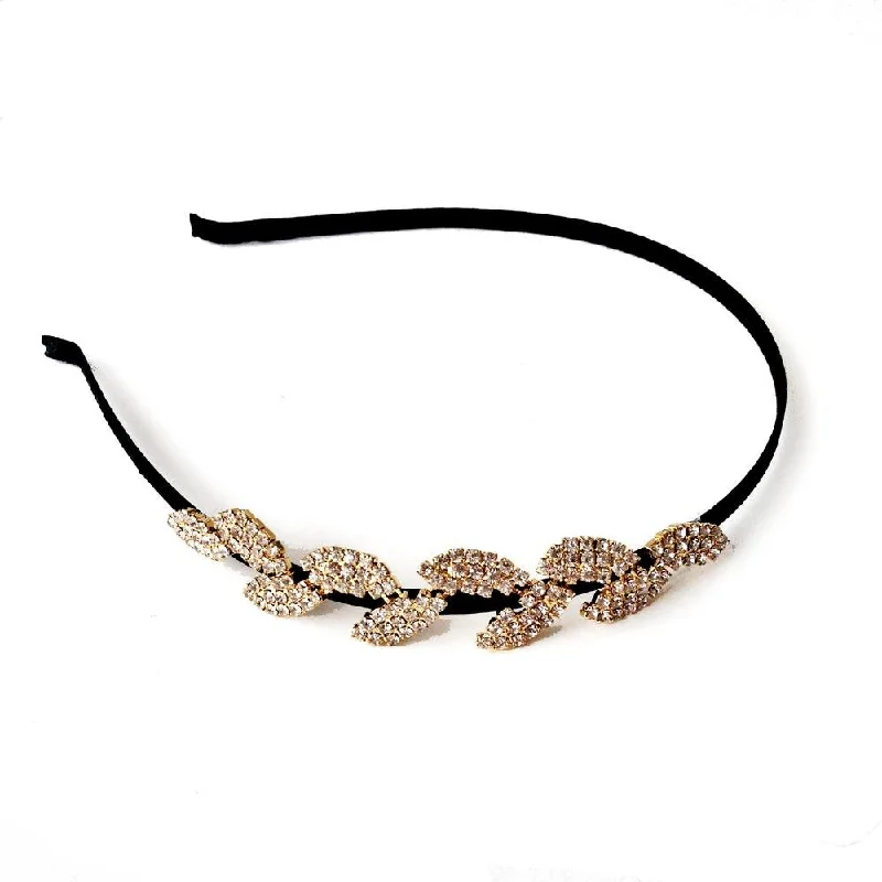 Half Olive Crystal Headband