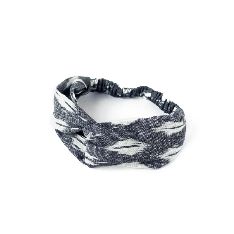 Organic Cotton Twist Headband - Charcoal