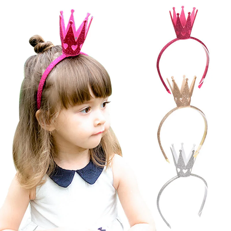 Wholesale Shiny Plum Blossom Star Stereo Crown Children Headband