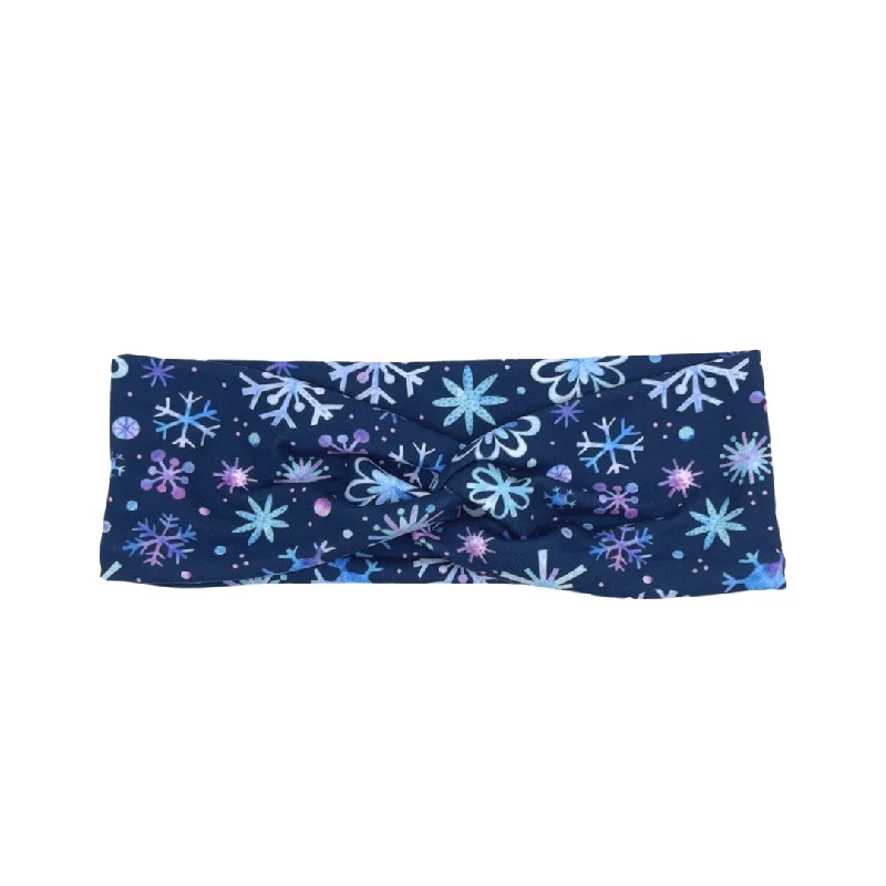 Frozen Snowflakes Knotted Headband