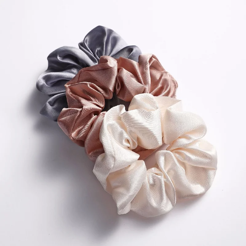 Wholesale Satin Smooth Fabric Hair Scrunchies