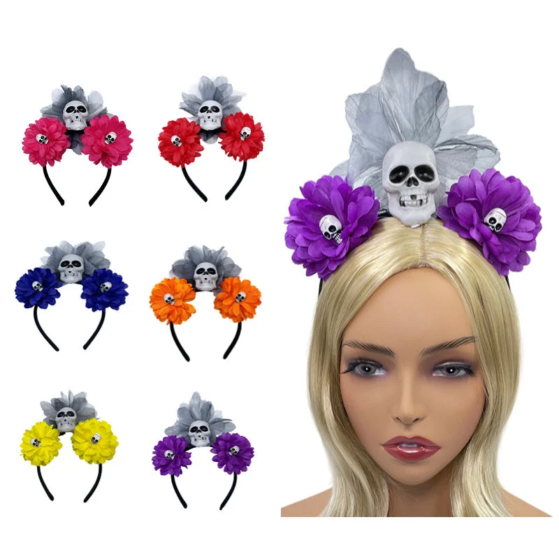 Wholesale Halloween Skull Cloth Headband