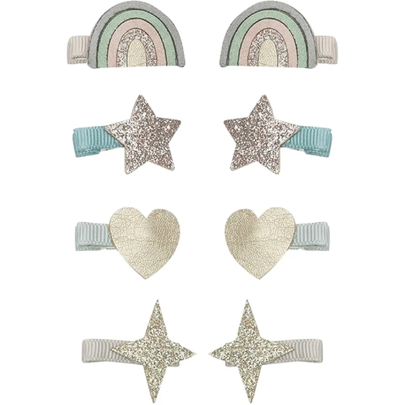 Mimi & Lula 8 Hair Clips Mini Rainbow Dreamer