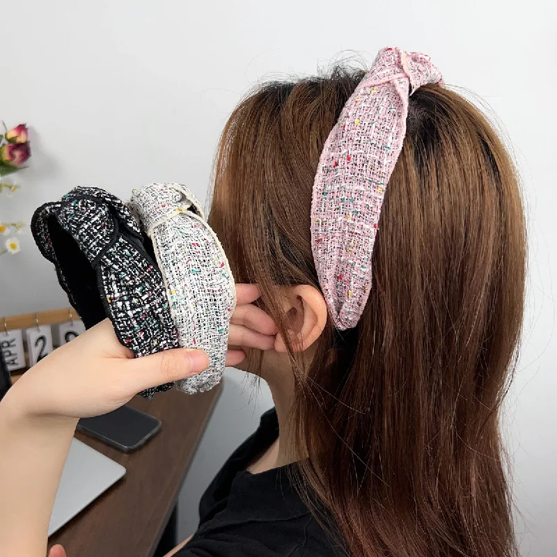 Wholesale Temperament Fabric Knotted High Skull Headband