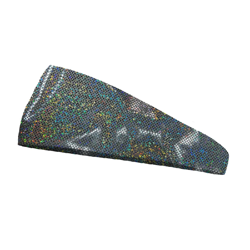 Fashion Platinum Disco Headband - 4" and 3" Tapered