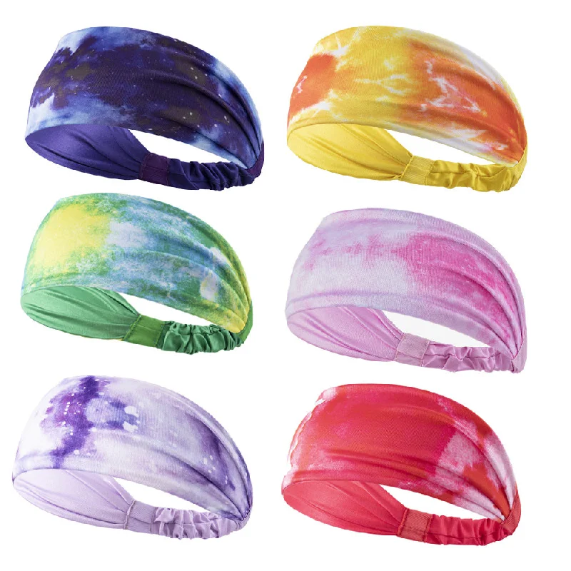 Wholesale Fabric Tie Dye Sports Headband