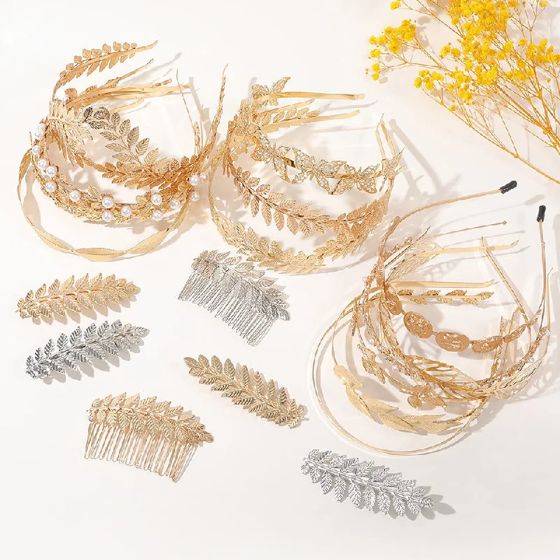 Wholesale Metal Leaves Headband Hairpins