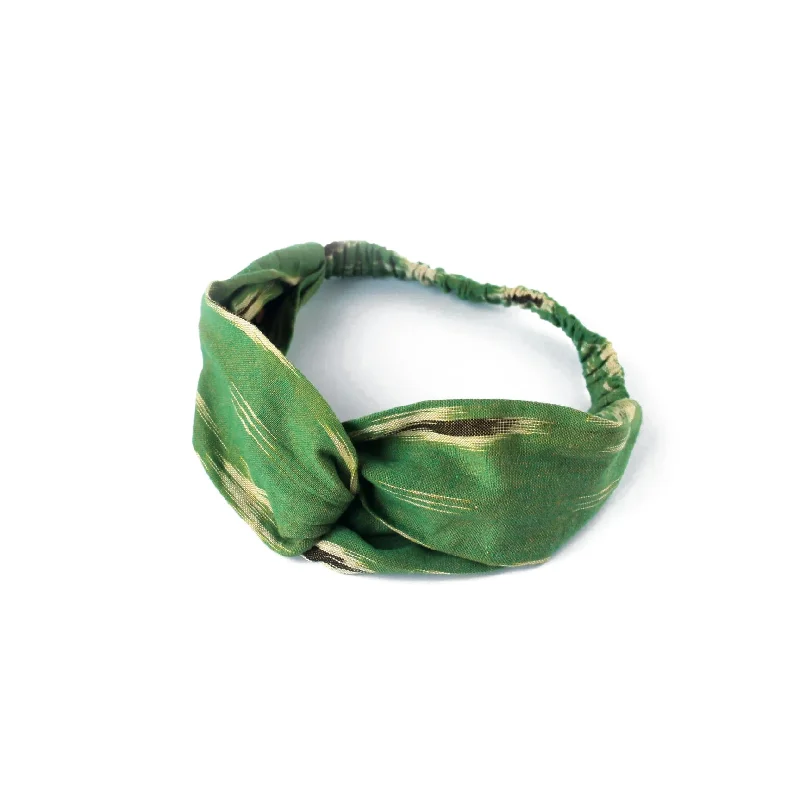 Organic Cotton Twist Headband - Olive Green