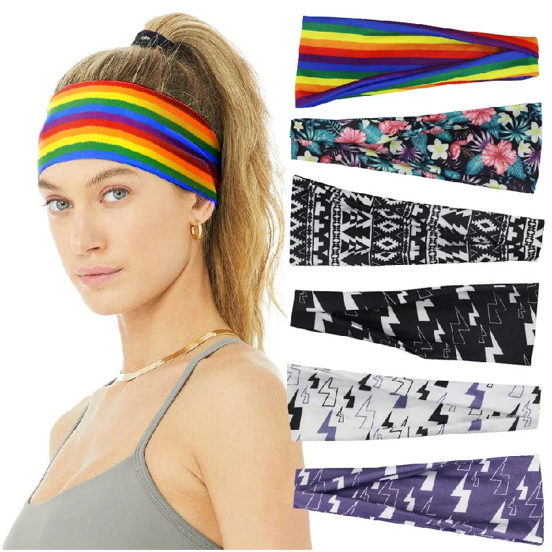 Wholesale Yoga Sweat Absorbing Hair Band Cotton Headband