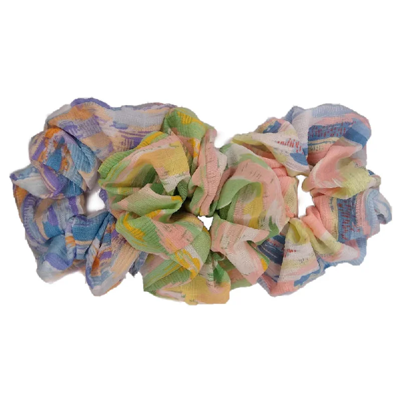 Painterly Pastel Scrunchies