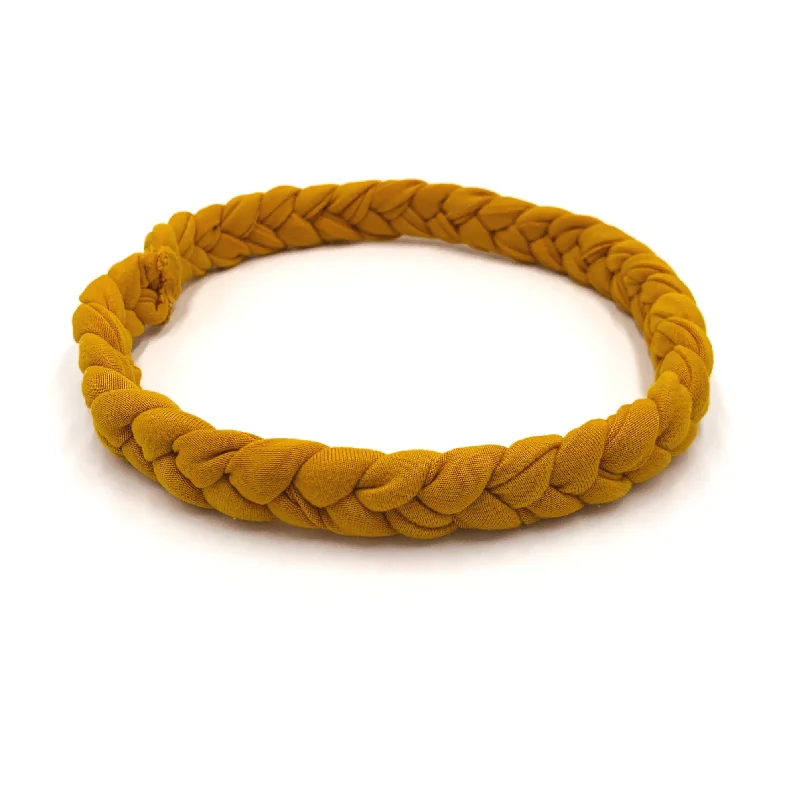 Marigold Yellow Braided Headband