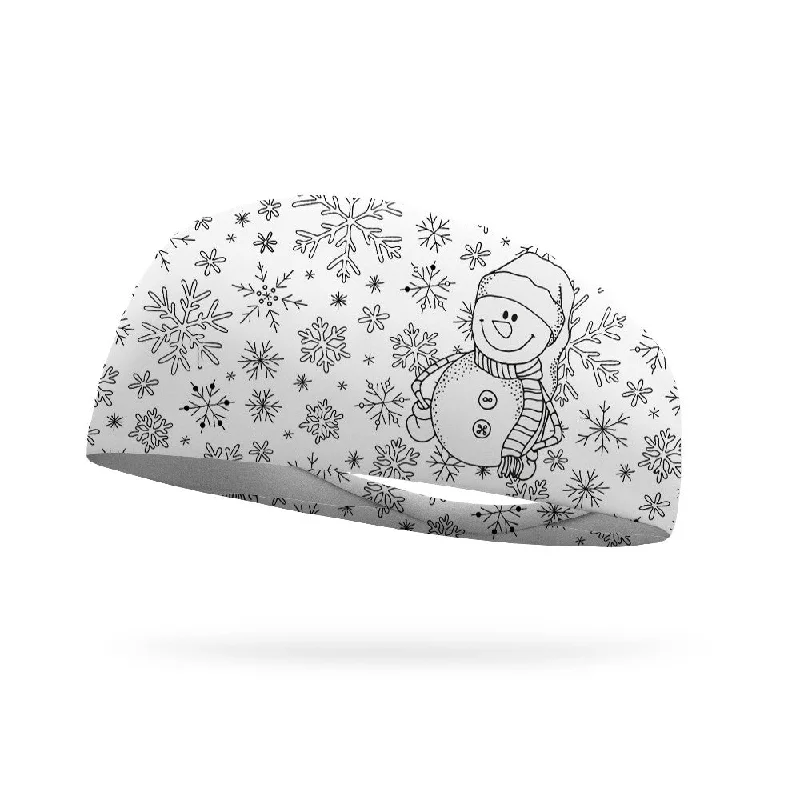 Doodle Snowflake Color Your Own Wicking Headband