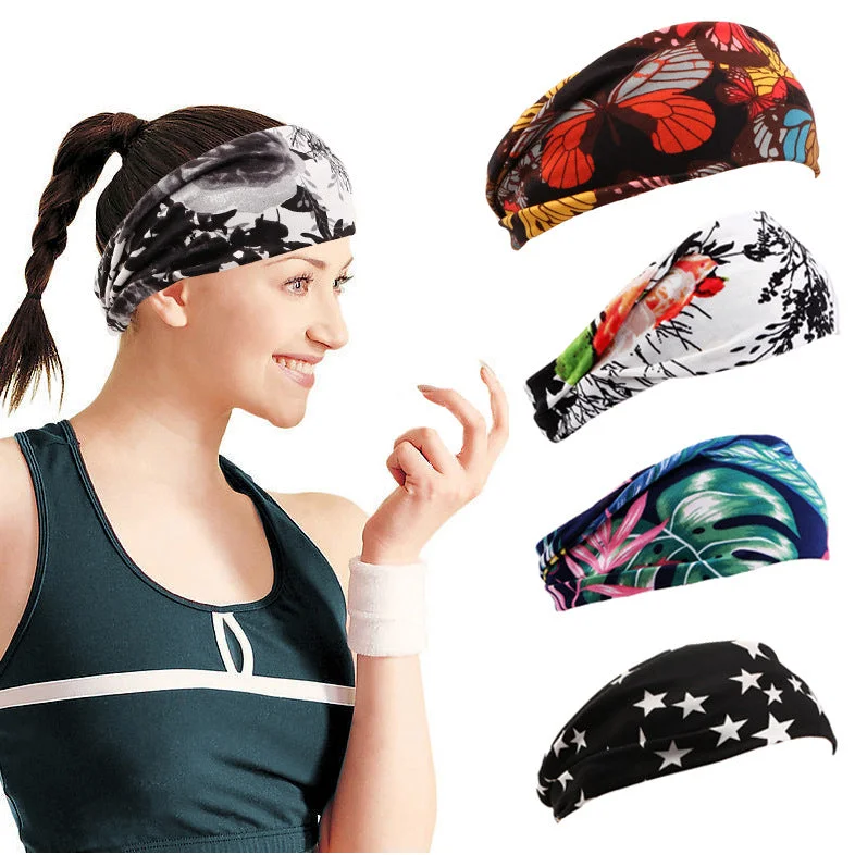 Wholesale Fabric Print Sports Headband