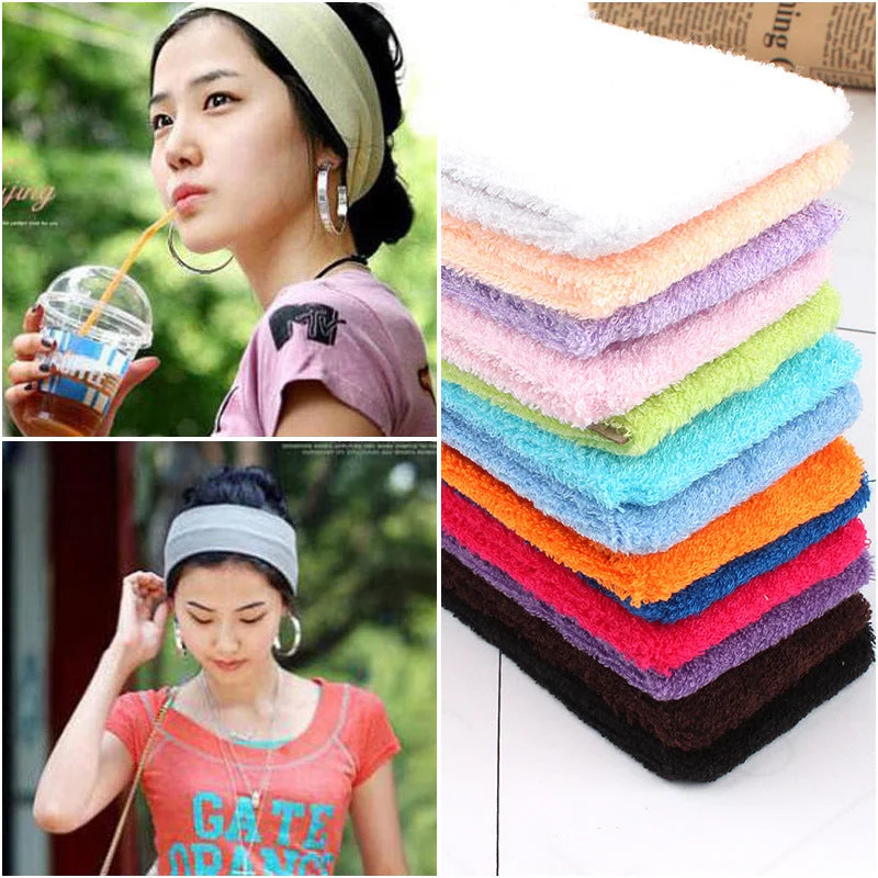 Wholesale Towel Men and Women Polyester Yoga Sweat-absorbent Headband