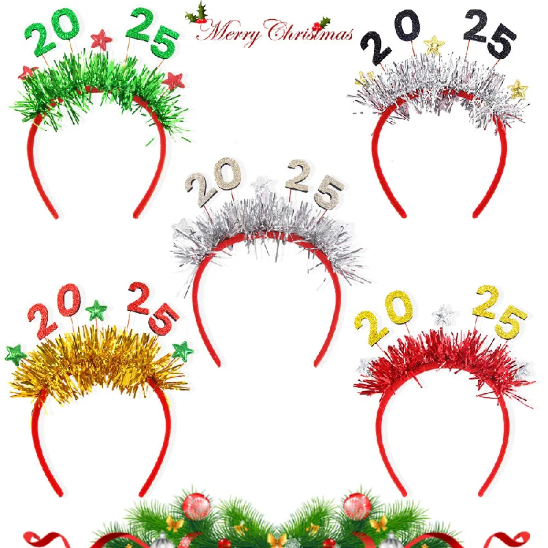 Wholesale 2025 New Year's Party Party Decoration Headband