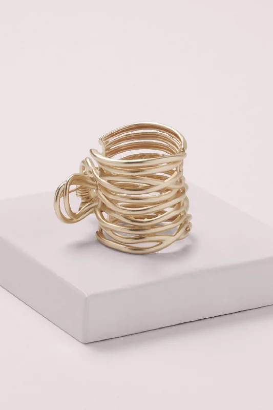 Gilded Wrap Ponytail Cuff Clip