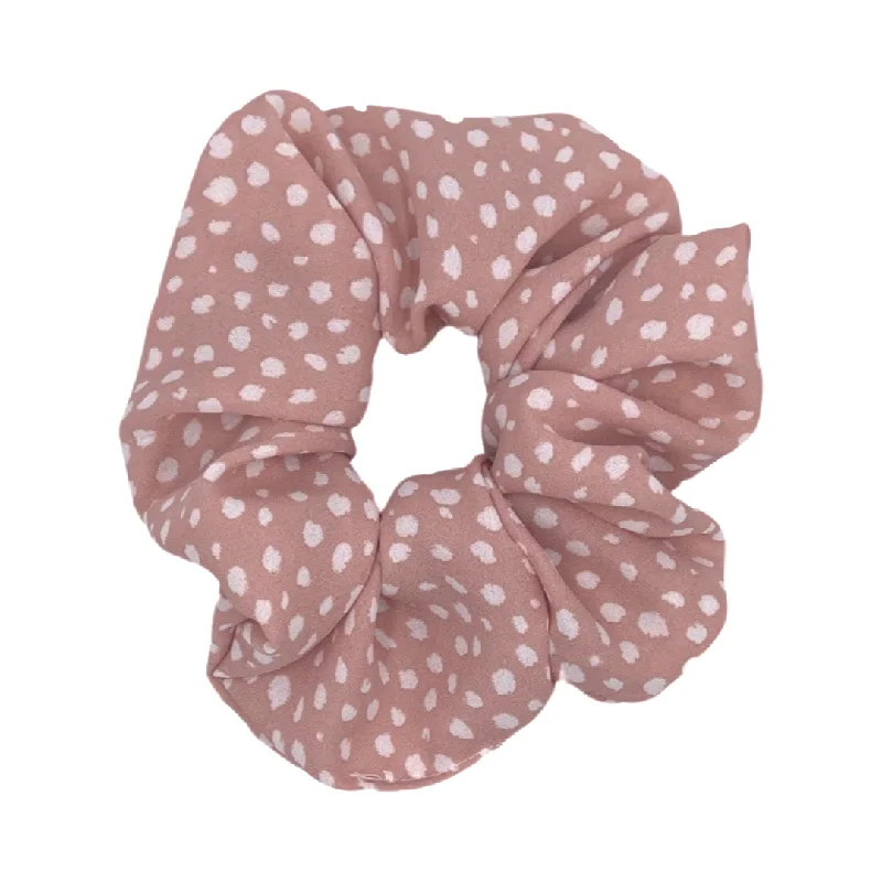 Pink Speckled Spots XL Scrunchie