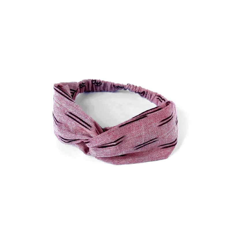 Organic Cotton Twist Headband - Flamingo Pink