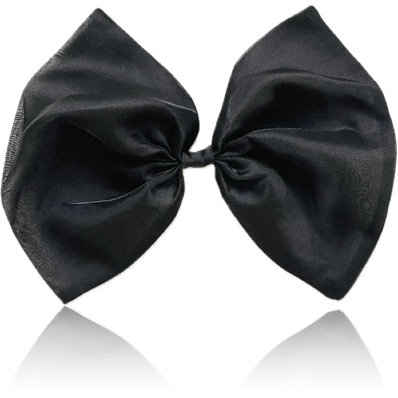 Dolly by Le Petit Tom Black Dolly World Big Organza Hair Bow