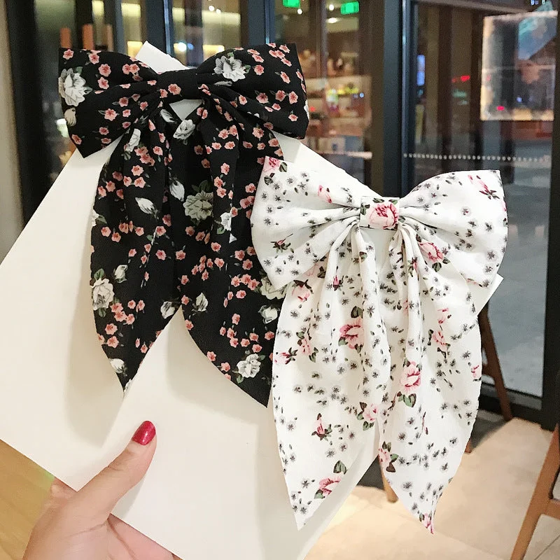 Wholesale Fabric Floral Bow Hair Clip JDC-HC-Diqian006