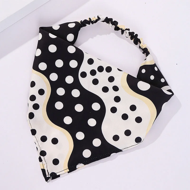 Wholesale Black & White Cow Cloth Headband